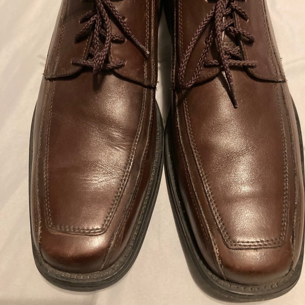 Men's Bostonian Tifton Edge Oxford Dress Shoes, Brown Leather Size 12 M